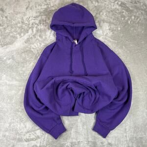 Jerzees blank purple Mens skater causal hoodie size Medium